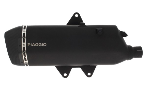 Silenziatore slip-on in acciaio inox nero per Piaggio MP3 HPE 400