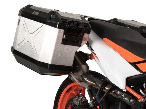 Set di valigie laterali in acciaio inox per KTM 890 SMT (23-) Hepco & Becker