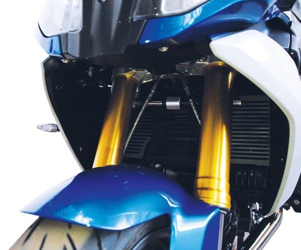 Protezione del radiatore per BMW R 1200 RS (15-18) /R 1250 RS (19-), alluminio, nero