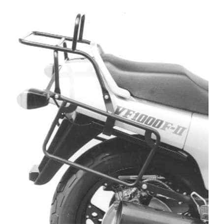 Portapacchi tubolare e portavaligie laterale nero per Honda VF 1000 F (85-88)