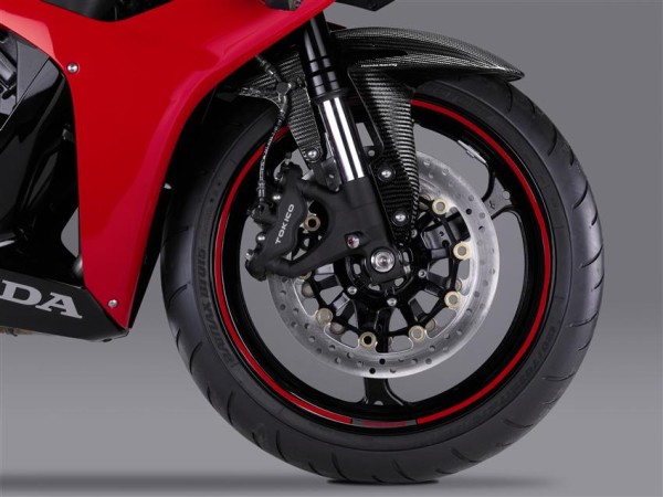 Set di adesivi decorativi per cerchi per modelli Honda, rosso