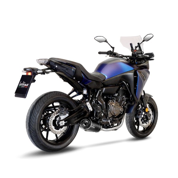 LeoVince sistema completo LV One Evo per Yamaha Tracer 7 /GT, acciaio inox nero, certificato E