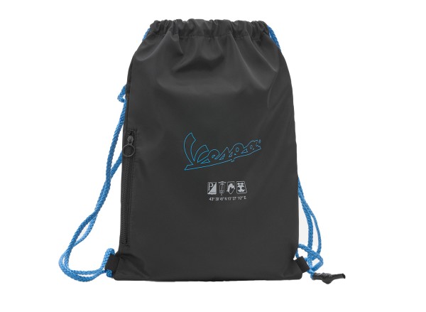 Borsa da palestra Vespa/zaino nero blu collezione DEC