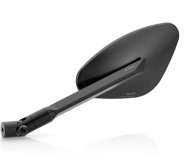 Specchio RIZOMA Genesi destro per Vespa, anodizzato nero