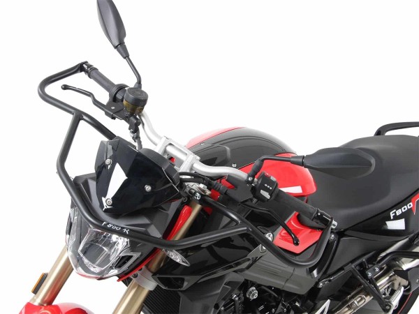 Barra di protezione anteriore nera per BMW F 800 R (15-) Hepco & Becker