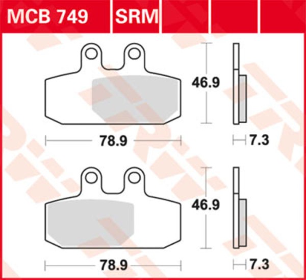 Pastiglie freno TRW Lucas MCB839