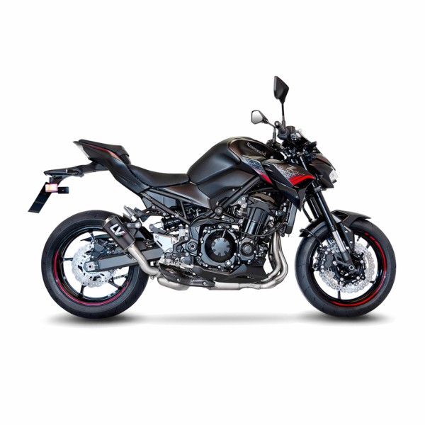 Sistema di scarico LeoVince LV 10 per Kawasaki Z 900, carbonio, slip on, Euro4+5, certificato E