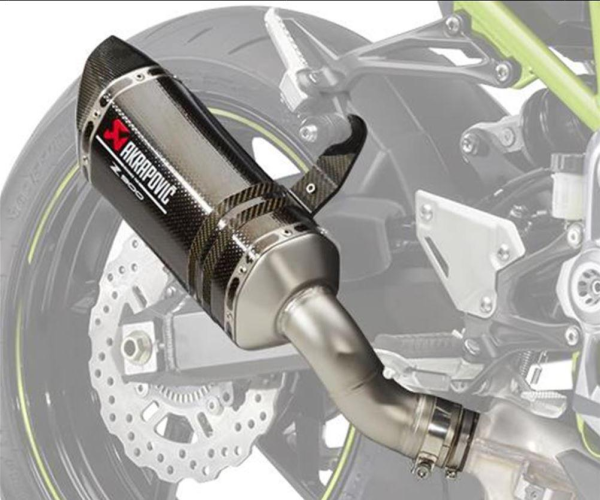 Scarico sportivo Akrapovic in fibra di carbonio per Kawasaki Z 900 /SE (20-24)