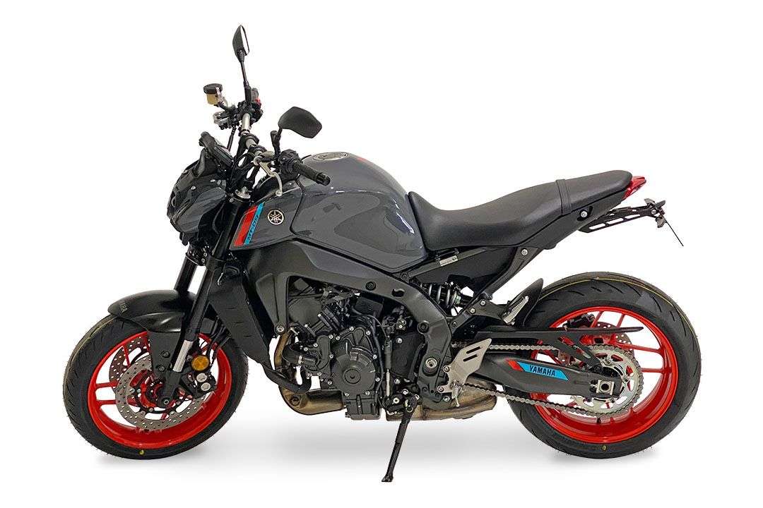 Portatarga GREF compatibile con Yamaha MT-09 2017-2020 (con pulsante flip-up
