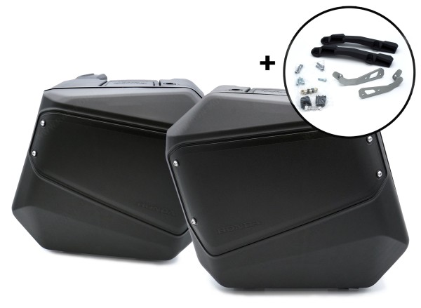 Set di valigie laterali con sistema di trasporto per Honda NC 750 X (21-) originale Honda