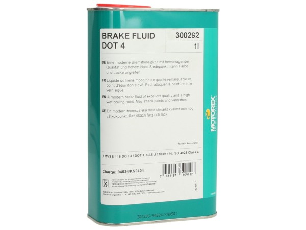 Liquido freni Motorex, DOT 4, 1 l, trasparente, VE 12