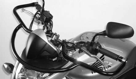 Barra di protezione anteriore nera per Honda CB 600 F Hornet (07-10) Hepco & Becker