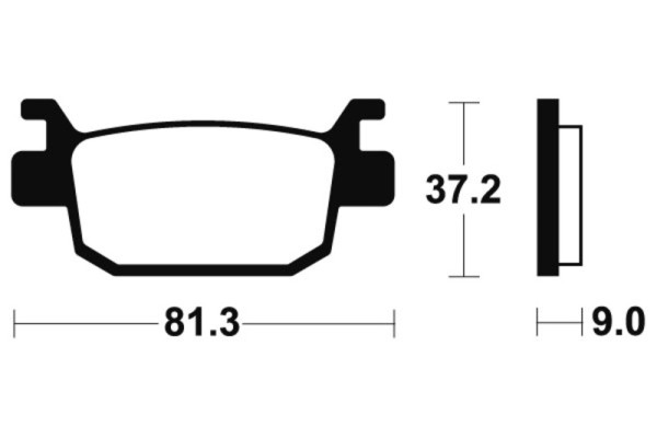 Pastiglie freno Tecnium MR332 in metallo sinterizzato