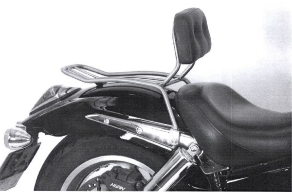 Solorack senza schienale cromato per Honda VTX 1800 (01-06) Hepco & Becker