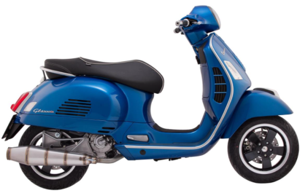 Scarico racing per Vespa GTS/​GTS Super/​GTV/​GT 60 125-300ccm i.e., 4T, LC, inox