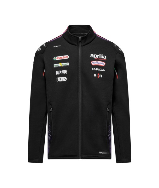 Felpa con cerniera Aprilia Racing Team 2026 da uomo, nera