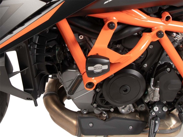 Protezione motore incl. cuscinetto di protezione arancione per KTM 1390 Super Duke R / EVO (24-)