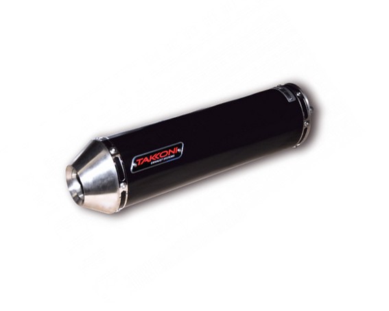 Silenziatore Takkoni nero per VTR 1000 F, 97-05, SC 36, omologazione E. Coppia