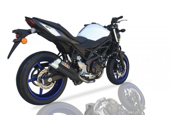 Silenziatore IXIL HYPERLOW BLACK XL inox per Suzuki SV 650 (Bj.16-18)