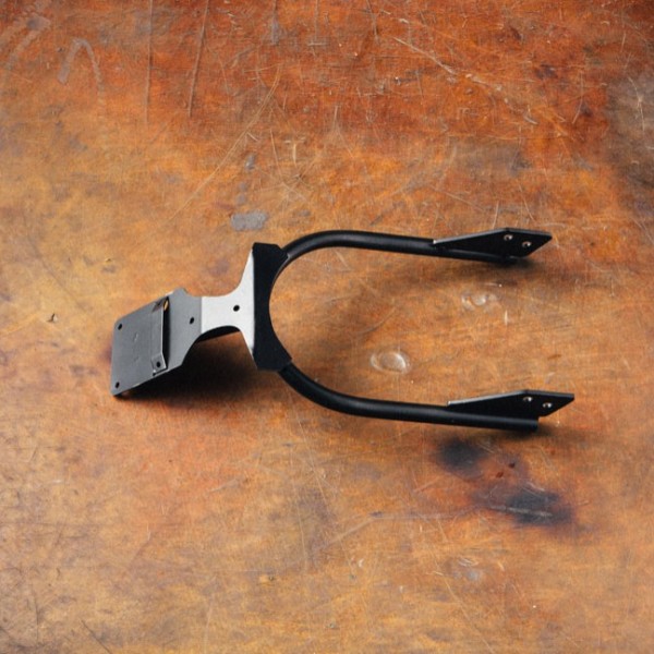 Porta targa Moto Guzzi V7, nero Dapper