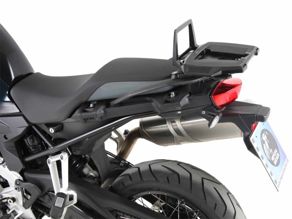 Portapacchi in alluminio nero per ponte originale in plastica per BMW F 800 GS (24-) Hepco & Becker