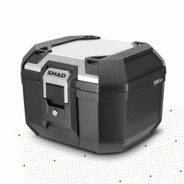 SHAD Topcase Terra TR41 Schwarz/Alu-Abdeckung