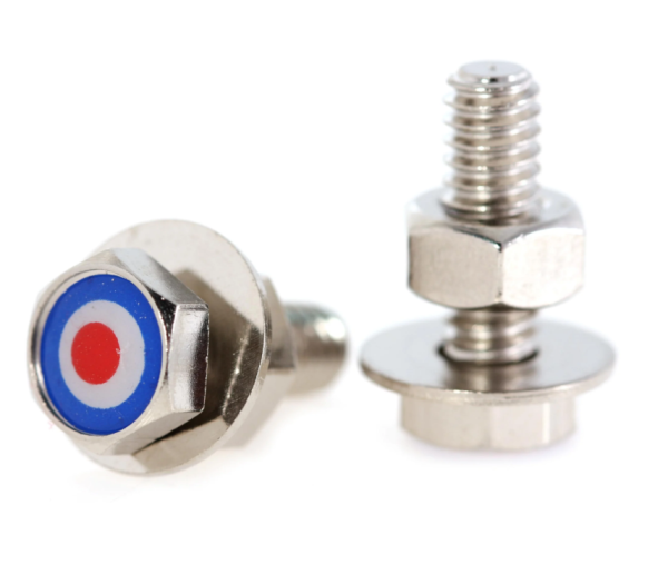 Vite numero piastra/supporto "SIP TARGET" per Vespa, esagonale, M6x20 mm