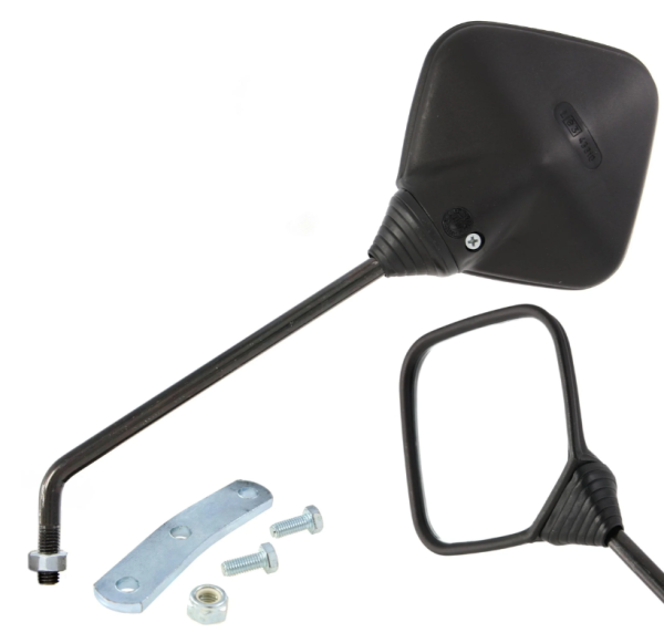 Specchio standard CUPPINI destro o sinistro per Vespa PX 80-200cc, nero