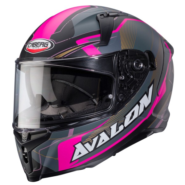 Caberg casco Avalon X Optic nero opaco/grigio-fucsia