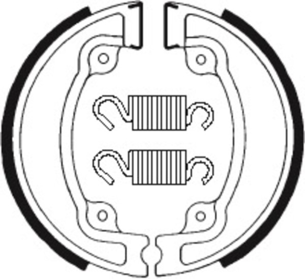Ganasce organiche Tecnium per scooter/strada/fuoristrada/ATV - BA041