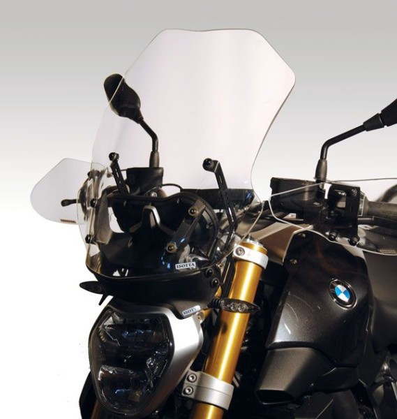 Isotta cupolino alto e spoiler antiriflesso per BMW R 1200 R (15-18), trasparente