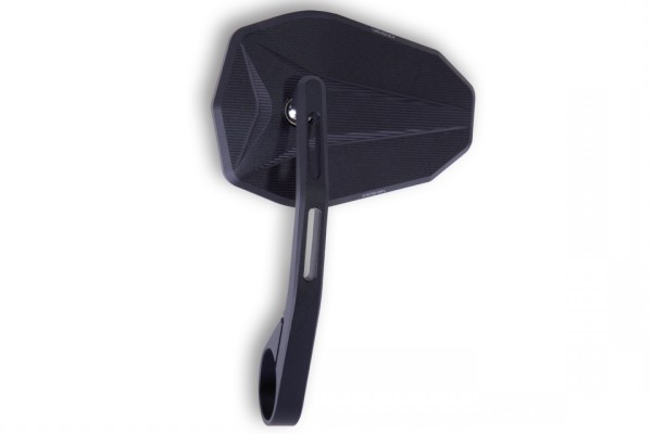 Specchietto terminale manubrio per Vespa sinistro o destro, nero, Highsider VICTORY-X