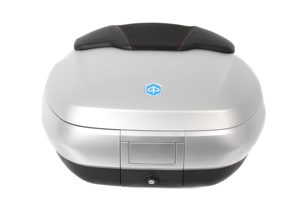 Top Case 50 l, (H4_grigio opaco 760/B) incl. cuscino posteriore per Piaggio MP3 500 Sport Advance HPE