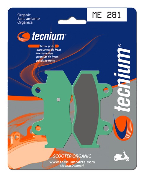 Pastiglie freno organiche per scooter Tecnium - ME281