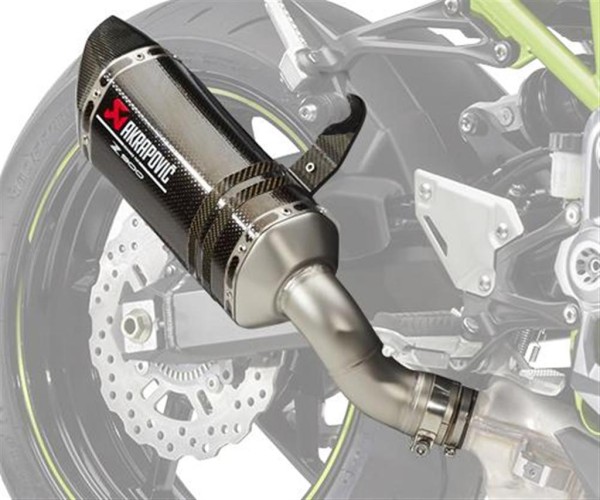 Scarico sportivo Akrapovic in fibra di carbonio per Kawasaki Z 900 70kW A2-Varinte (20-24)