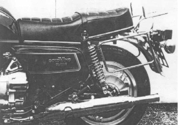 Portapacchi tubolare e portavaligie laterale cromato per Honda GL 1000 (1979)