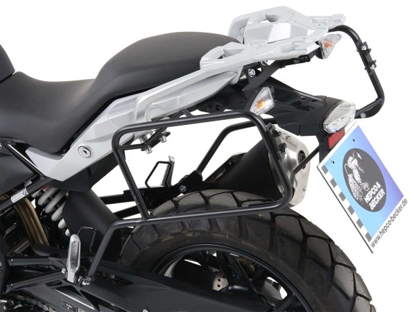 Portavaligie laterale fisso nero per BMW G 310 GS (17-19) Hepco & Becker