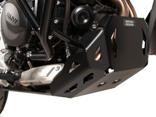 Piastra di protezione motore nera per BMW F 900 GS (24-) Hepco & Becker