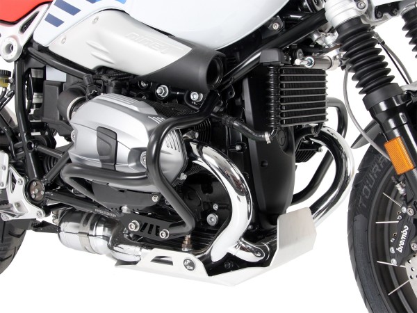 Protezione motore nera per BMW R nineT Urban G/S (17-23)Hepco & Becker