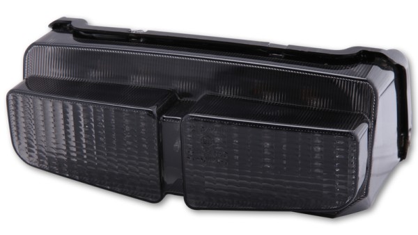 HIGHSIDER fanale posteriore intelligente a LED nero stile Yamaha, omologato E (1 pezzo)