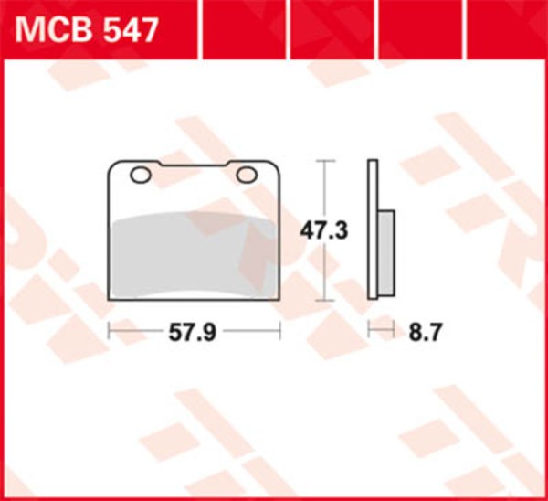 Pastiglie freno TRW Lucas MCB630