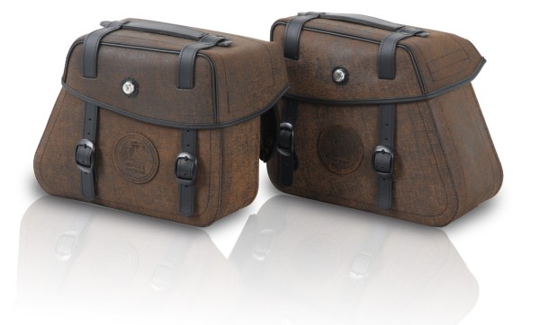 Borse in pelle Rugged C-Bow 24 litri Brown per portaborse C-Bow Hepco & Becker