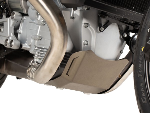 Spoiler di prua in titanio anodizzato per Moto Guzzi V100 Mandello Hepco & Becker