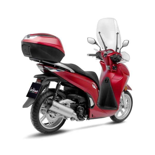 Sistema di scarico LeoVince SBK LV One Evo per Honda SH 350 i, acciaio inox argento, slip on, certificato E
