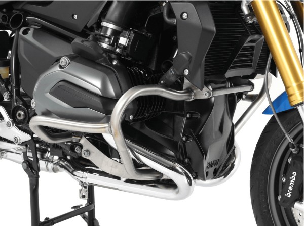 Protezione motore argento per BMW R 1200 R LC (15-18) Hepco & Becker