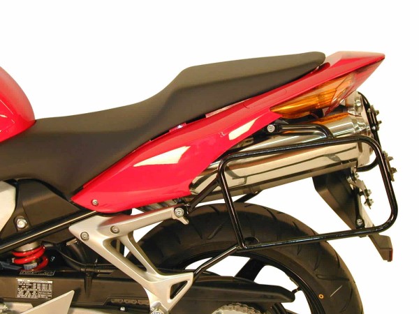 Portavaligie laterale fisso nero per Honda VFR 800 (02-13) Hepco & Becker