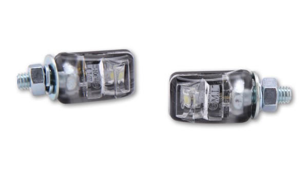 HIGHSIDER smart Picco Luce targa LED nera (coppia)