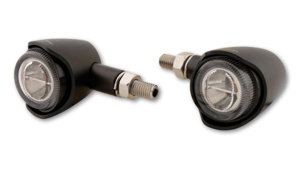 HIGHSIDER pro Akron-X Luce posteriore a LED, luce freno, indicatore di direzione nero/tinta 3in1, omologato E (coppia)