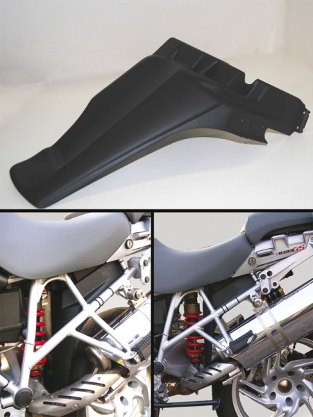 Paraspruzzi posteriore per BMW R 1200 GS (08-12) /Adventure (08-12), nero