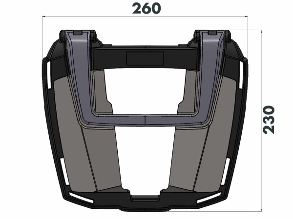 Portavaligie Easyrack nero per Honda CBR 1100 XX Blackbird (97-07) Hepco & Becker